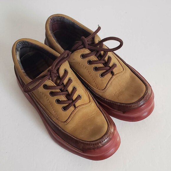 COLE HAAN Sporting Shoes Leather Walking Hiking Lace Up Flats Bicolor - Picture 8 of 15